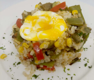 huevos escalfados