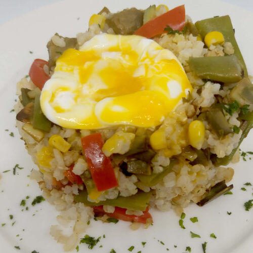 huevos escalfados