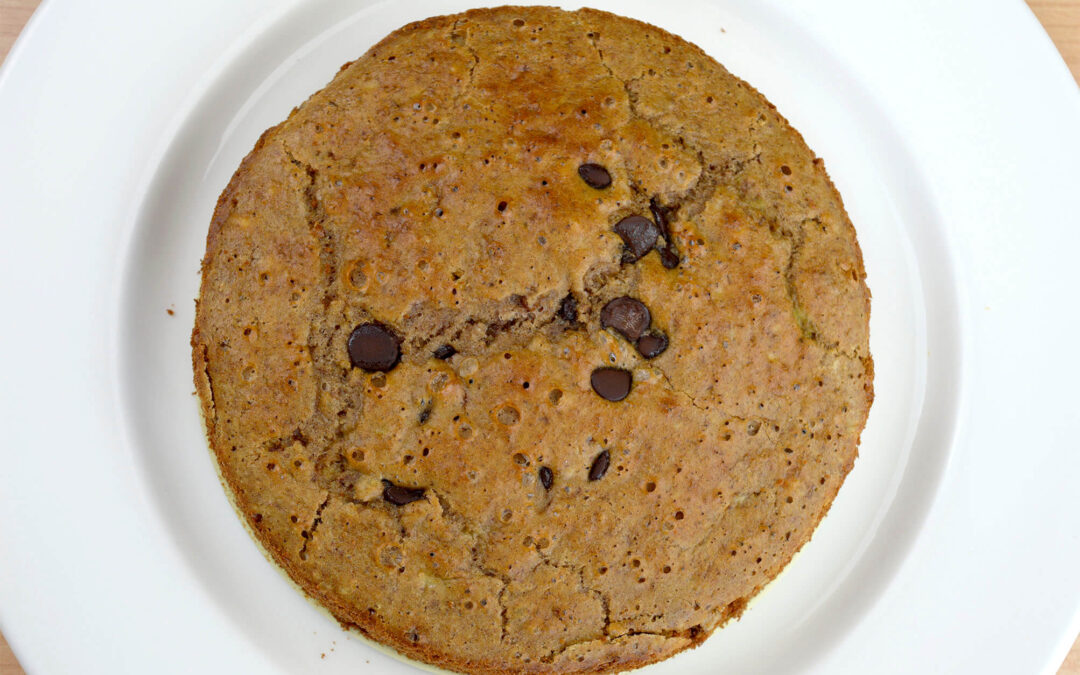 Torta de avena con chocolate