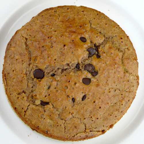 torta de avena y chocolate
