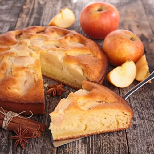 tarta de manzana casera