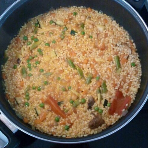 paella de verduras