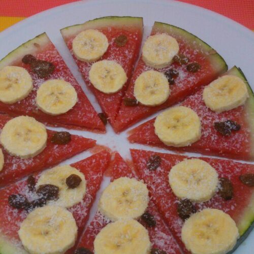 pizza de frutas