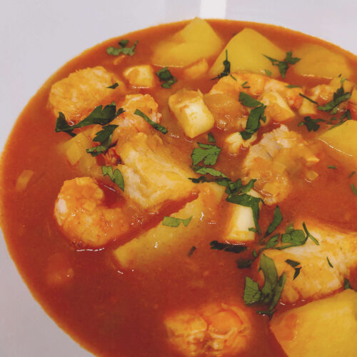 sopa de merluza