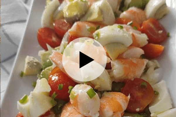 ensalada de langostinos y aguacates Recetas