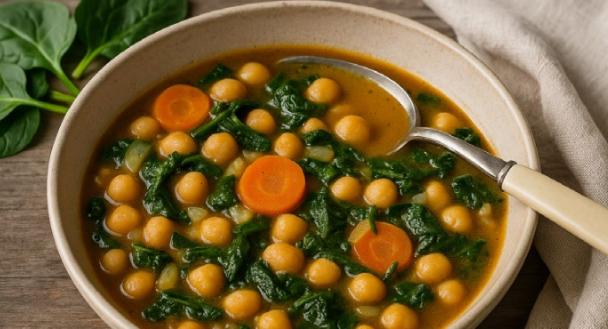 potaje de garbanzos con verduras